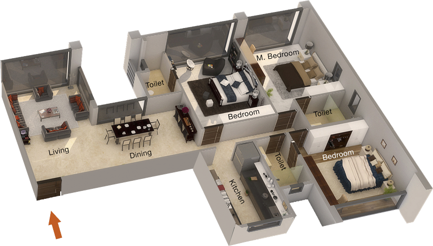 3BHK